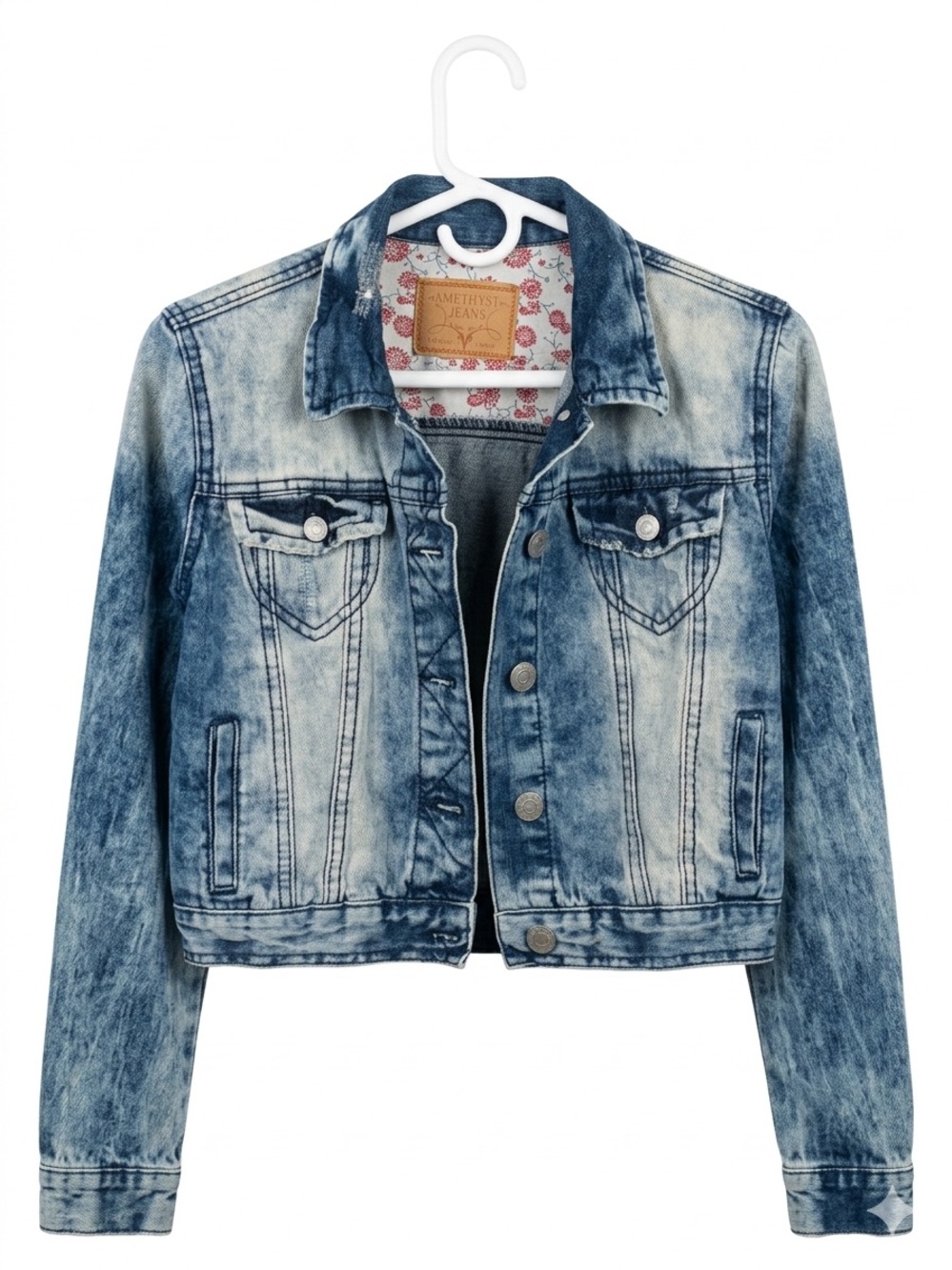 Amethyst Jeans Light Wash Blue Denim Jean Jacket